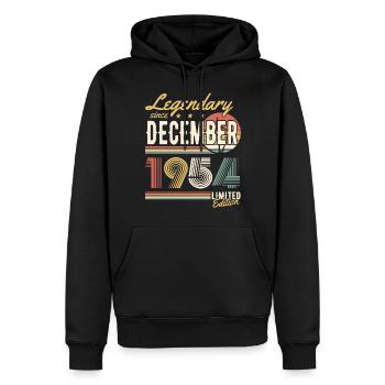 Legendary Since December 1954 Limited Edition - Männer Premium Bio Hoodie - Schwarz - Vorne - Nico (187cm)