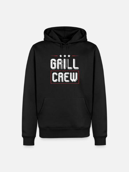 Grill Crew - Men’s Premium Organic Hoodie - black