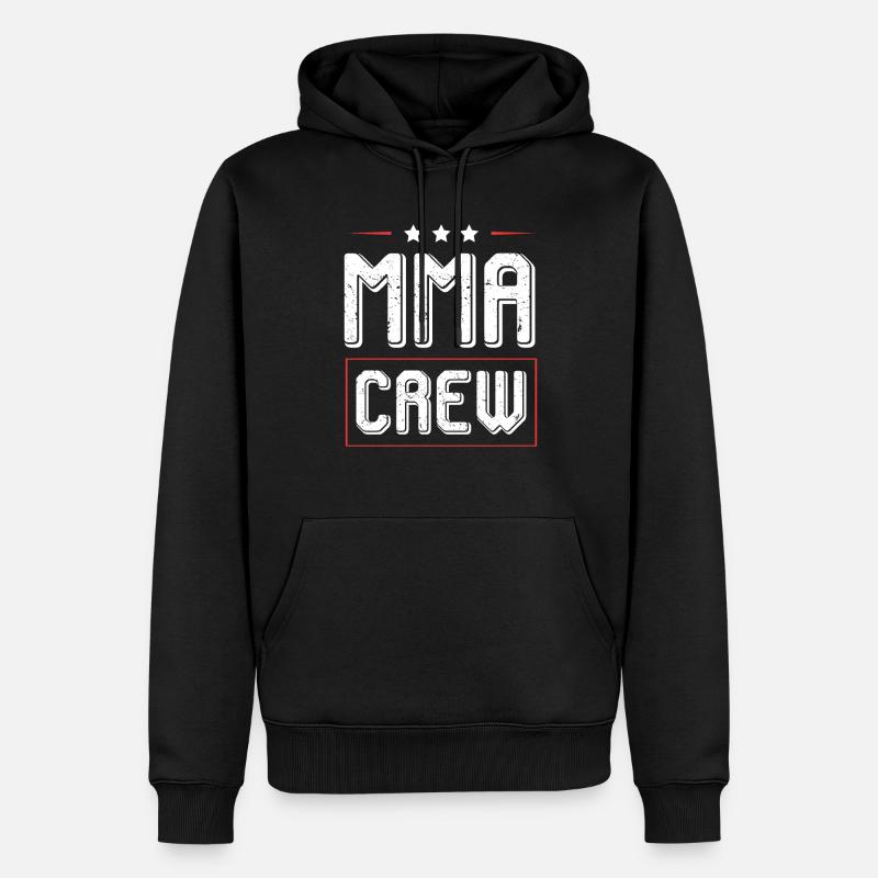 Équipage Mma - Sweat à capuche Premium bio Homme - noir