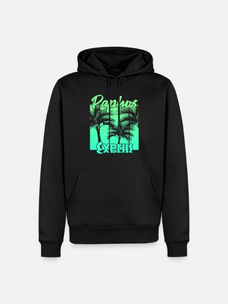 Paphos Chypre - Sweat à capuche Premium bio Homme - noir