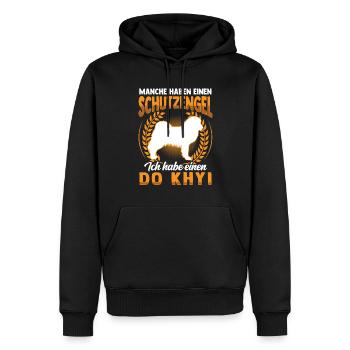 Do Khyi Schutzengel Tibetmastiff Tibetdogge - Männer Premium Bio Hoodie - Schwarz - Vorne - Nico (187cm)