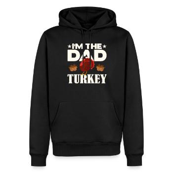 I'm the Dad Turkey - Men’s Premium Organic Hoodie - black - Front - Nico (187cm)