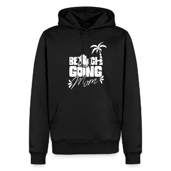 Beach visit Mother Beach Beach beach holiday - Men’s Premium Organic Hoodie - black - Front - Nico (187cm)