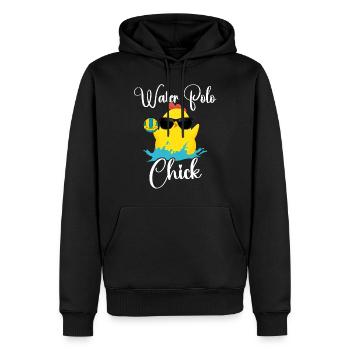 Water Polo Chicken Girl Water Polo - Männer Premium Bio Hoodie - Schwarz - Vorne - Nico (187cm)