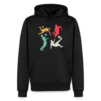 Soccer Sports Soccer Game - Soccer Players - Männer Premium Bio Hoodie - Schwarz - Vorne - Nico (187cm)