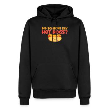 Hotdog Lover Hot Dogs Gifts - Men’s Premium Organic Hoodie - black - Front - Nico (187cm)