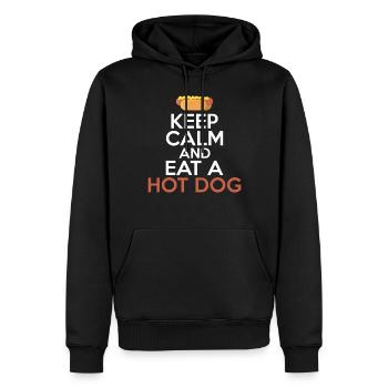 Hotdog Lover Hot Dogs Gifts - Men’s Premium Organic Hoodie - black - Front - Nico (187cm)