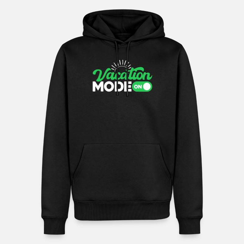 Vacation Mode On - Männer Premium Bio Hoodie - Schwarz
