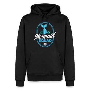Mermaid Squad - Männer Premium Bio Hoodie - Schwarz - Vorne - Nico (187cm)