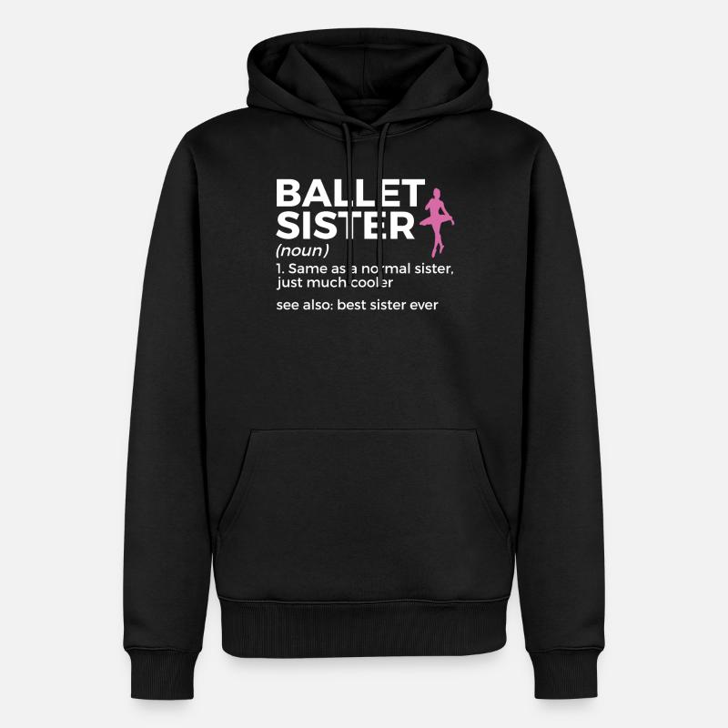 Danse classique - Sweat à capuche Premium bio Homme - noir