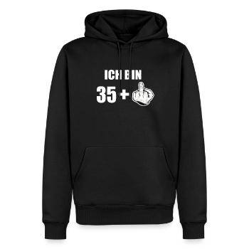 36 Geburtstag - Männer Premium Bio Hoodie - Schwarz - Vorne - Nico (187cm)