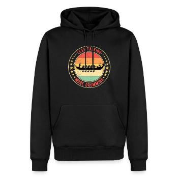 Drachenbootrennen Drachenboot Less Talking - Männer Premium Bio Hoodie - Schwarz - Vorne - Nico (187cm)