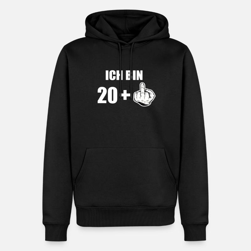 21 Geburtstag - Männer Premium Bio Hoodie - Schwarz