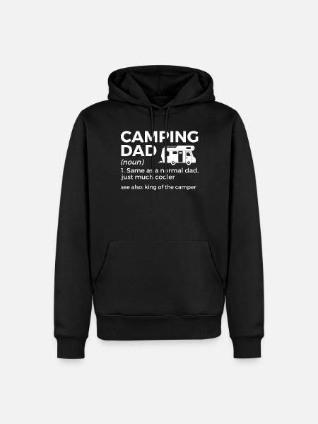 Camping Camping Camping-car - Sweat à capuche Premium bio Homme - noir