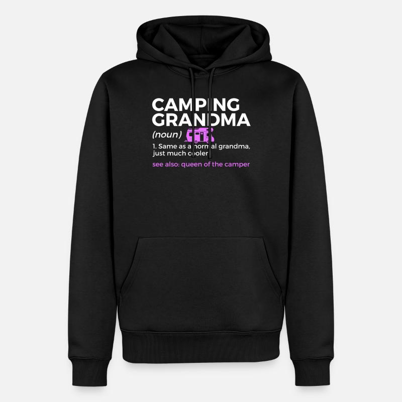 Camping Camping Camping-car - Sweat à capuche Premium bio Homme - noir