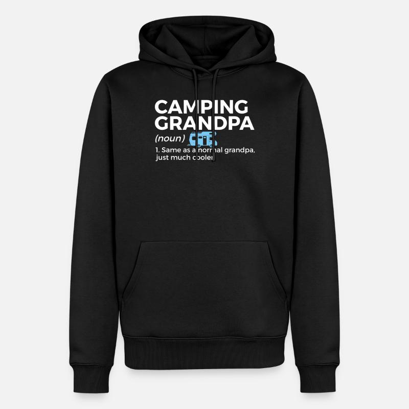 Camping Camping Camping-car - Sweat à capuche Premium bio Homme - noir