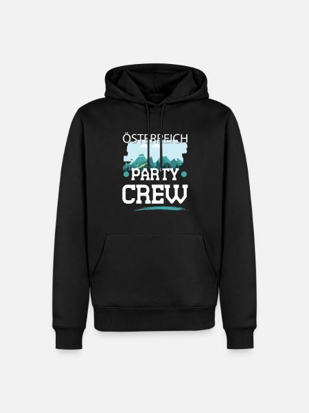 Austria Party Crew - Men’s Premium Organic Hoodie - black