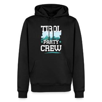 Tirol Party Crew - Sweat à capuche Premium bio Homme - noir - Devant - Nico (187cm)
