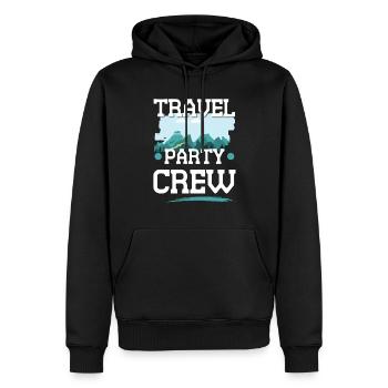 Travel Party Crew - Männer Premium Bio Hoodie - Schwarz - Vorne - Nico (187cm)