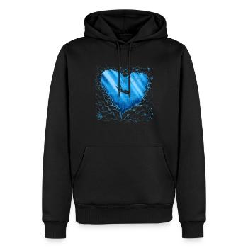 Diving Diver Diver - Men’s Premium Organic Hoodie - black - Front - Nico (187cm)