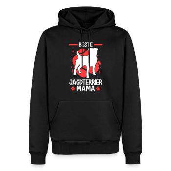 Beste Jagdterrier Mama Deutscher Jagdterrier - Männer Premium Bio Hoodie - Schwarz - Vorne - Nico (187cm)