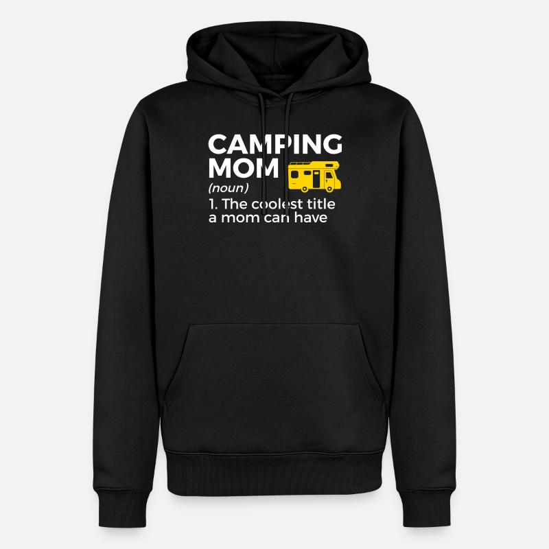 Camping Camping Camping-car - Sweat à capuche Premium bio Homme - noir