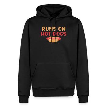 Hotdog Lover Hot Dogs Gifts - Men’s Premium Organic Hoodie - black - Front - Nico (187cm)