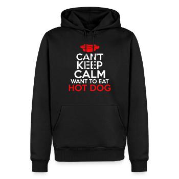 Hotdog Lover Hot Dogs Gifts - Men’s Premium Organic Hoodie - black - Front - Nico (187cm)