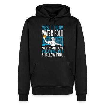 Water Polo Yes, I Play Water Polo - Männer Premium Bio Hoodie - Schwarz - Vorne - Nico (187cm)