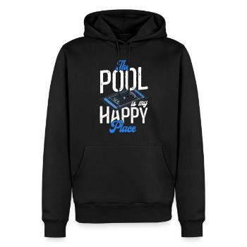 Water Polo The Pool Is My Happy - Männer Premium Bio Hoodie - Schwarz - Vorne - Nico (187cm)