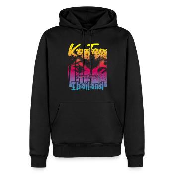 Ko Tao Sairee Beach Thaïlande - Sweat à capuche Premium bio Homme - noir - Devant - Nico (187cm)