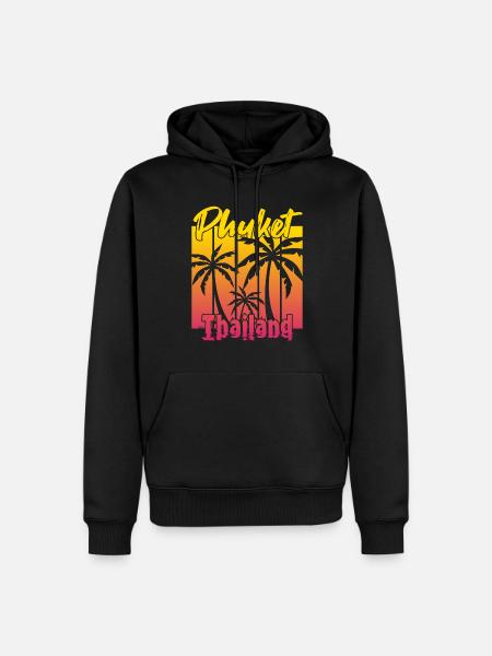 Phuket Thailand Sunset - Men’s Premium Organic Hoodie - black