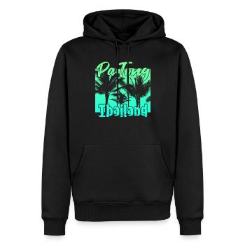 Patong Thailand - Männer Premium Bio Hoodie - Schwarz - Vorne - Nico (187cm)