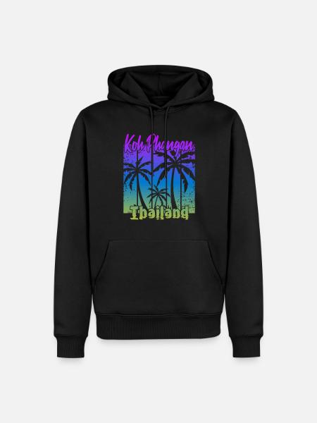 Koh Phangan Thailand - Männer Premium Bio Hoodie - Schwarz