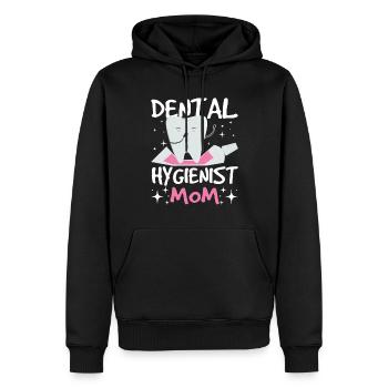 Hygiéniste dentaire maman dentiste hygiéniste dentaire - Sweat à capuche Premium bio Homme - noir - Devant - Nico (187cm)