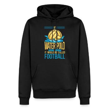 Water Polo Vintage If Water Polo - Männer Premium Bio Hoodie - Schwarz - Vorne - Nico (187cm)
