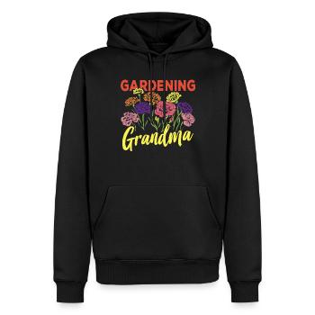 Gartenarbeit Oma Garten Großmutter Gärtnerin - Männer Premium Bio Hoodie - Schwarz - Vorne - Nico (187cm)