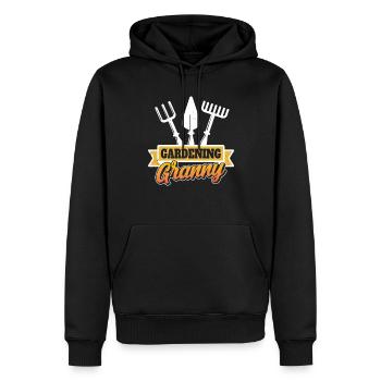 Gartenarbeit Oma Großmutter Gärtnerin Garten - Männer Premium Bio Hoodie - Schwarz - Vorne - Nico (187cm)