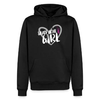 Saxophone musicians Brass music - Men’s Premium Organic Hoodie - black - Front - Nico (187cm)