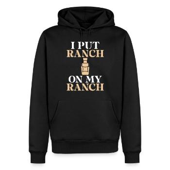 BBQ Grill Rindfleisch Liebhaber Geschenke - Männer Premium Bio Hoodie - Schwarz - Vorne - Nico (187cm)