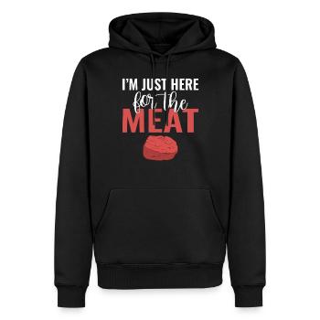 BBQ Grill Boeuf Viande Amoureux Cadeaux - Sweat à capuche Premium bio Homme - noir - Devant - Nico (187cm)