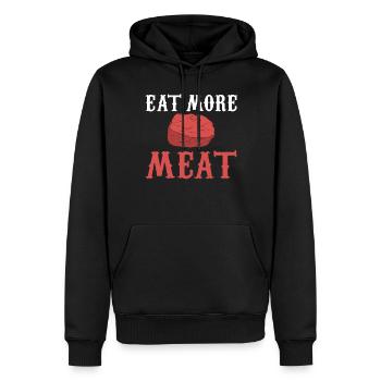 BBQ Grill Rindfleisch Liebhaber Geschenke - Männer Premium Bio Hoodie - Schwarz - Vorne - Nico (187cm)