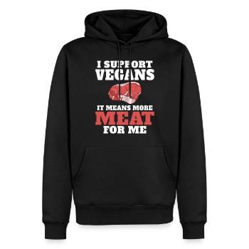 BBQ Grill Boeuf Viande Amoureux Cadeaux - Sweat à capuche Premium bio Homme - noir - Devant - Nico (187cm)
