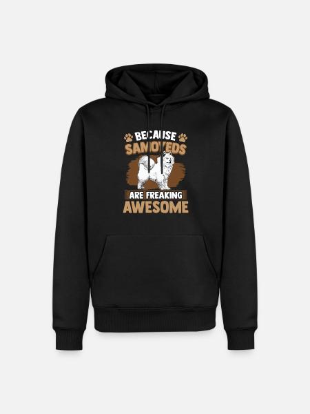 Samojede sind fantastisch Samojedenspitz - Männer Premium Bio Hoodie - Schwarz