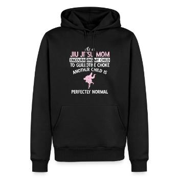 BJJ Jiu Jitsu - Männer Premium Bio Hoodie - Schwarz - Vorne - Nico (187cm)