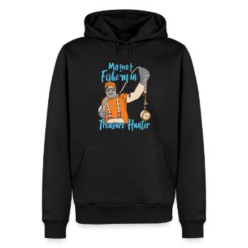 Magnetfischer Schatzsucher Magnet Magnetfischen - Männer Premium Bio Hoodie - Schwarz - Vorne - Nico (187cm)