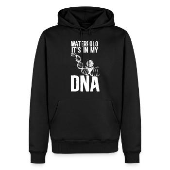 Water Polo Dna Water Polo It's In - Männer Premium Bio Hoodie - Schwarz - Vorne - Nico (187cm)