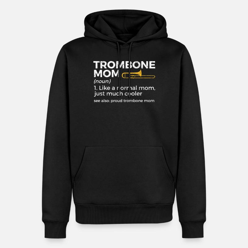 Trombone Musicien Brass Band - Sweat à capuche Premium bio Homme - noir
