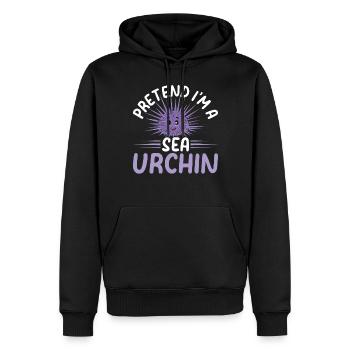 Pretend I'm A Sea Urchin - Cute Sea Urchin Lover - Männer Premium Bio Hoodie - Schwarz - Vorne - Nico (187cm)