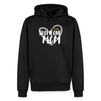 Trombone Musicien Brass Band - Sweat à capuche Premium bio Homme - noir - Devant - Nico (187cm)